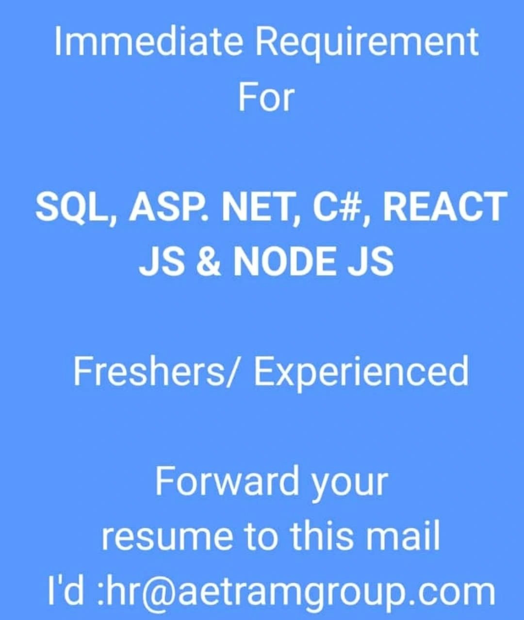 tenkasi life job vacancy