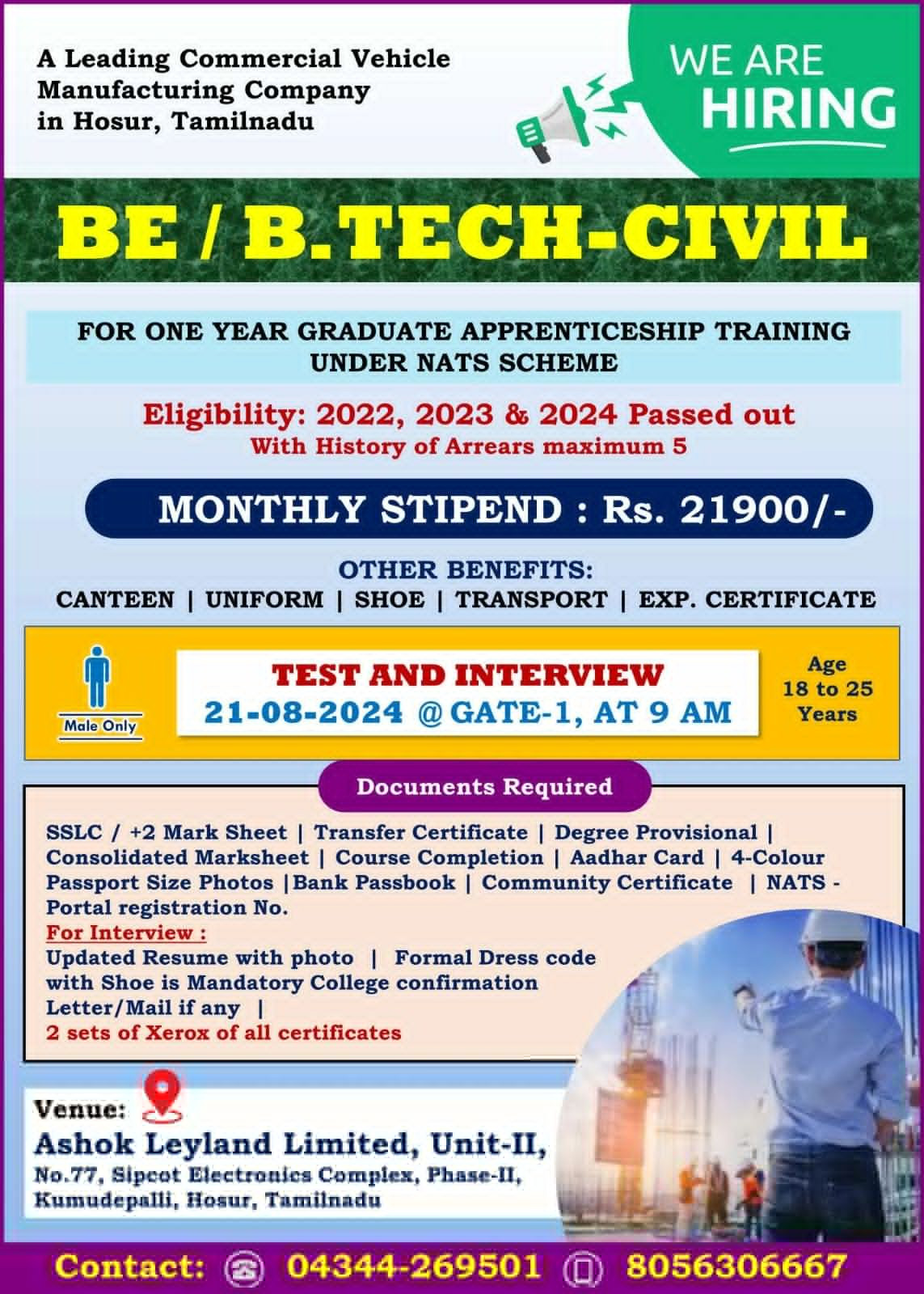 tenkasi life job vacancy