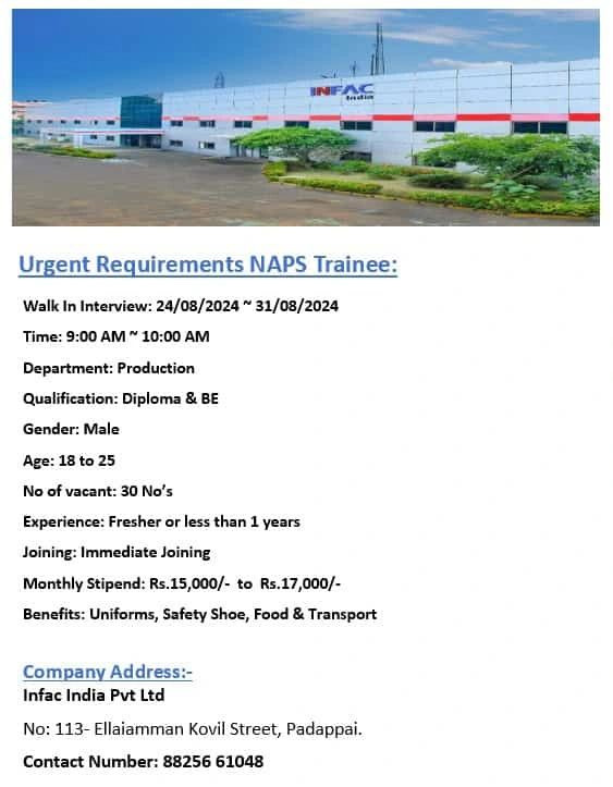 tenkasi life job vacancy