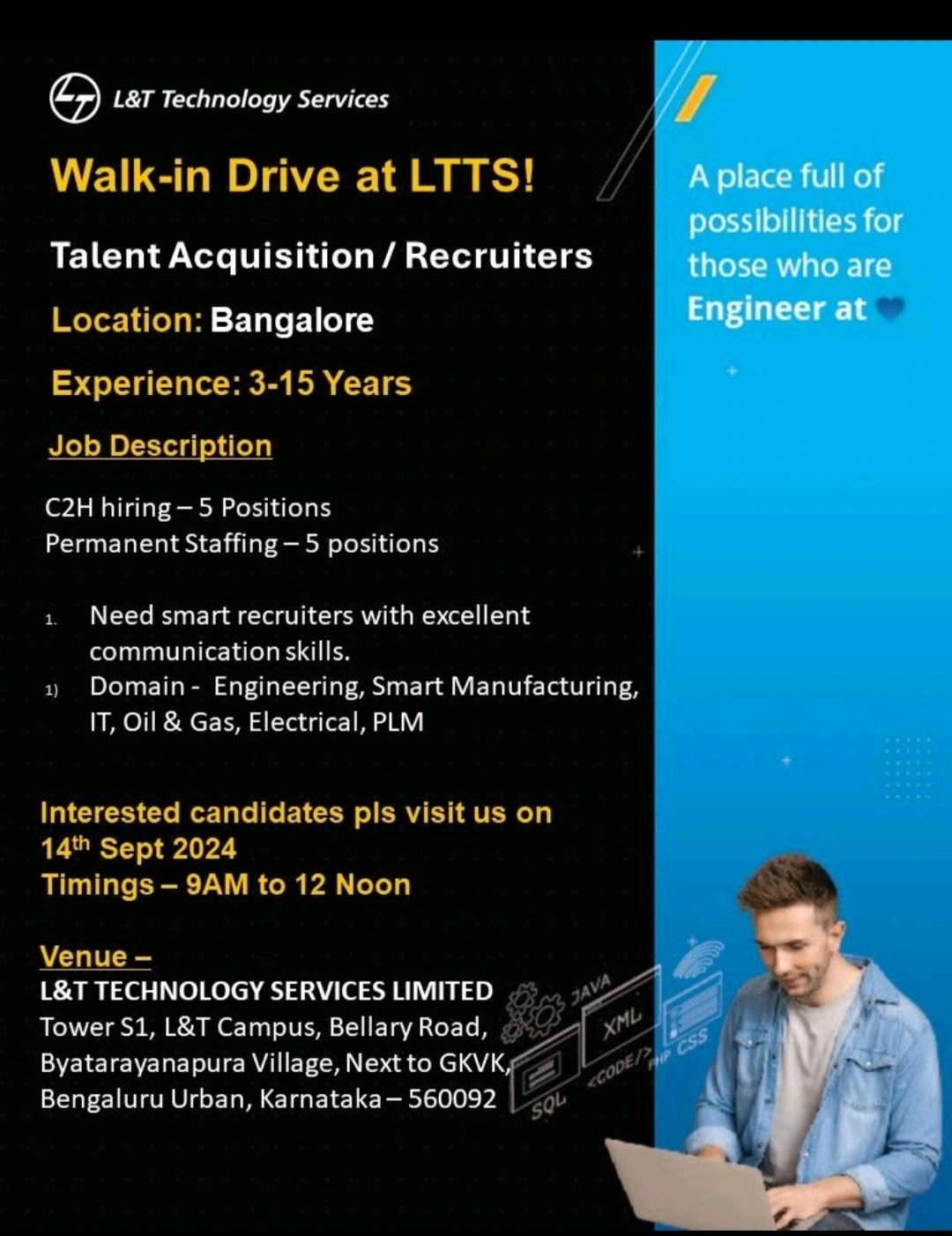 tenkasi life job vacancy