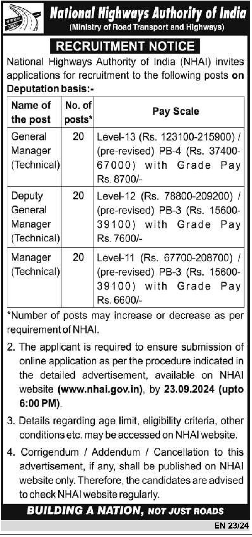 tenkasi life job vacancy