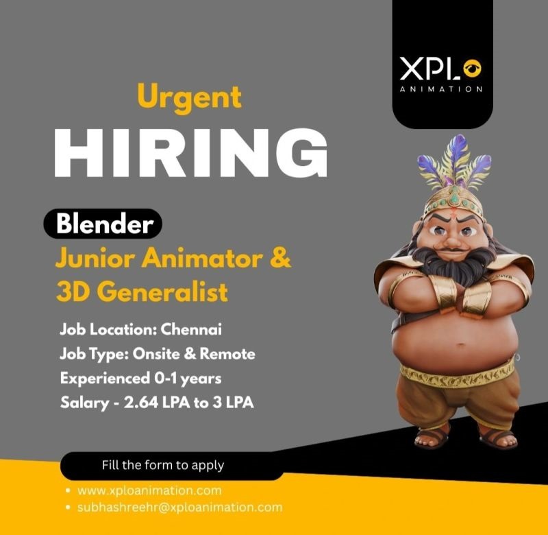 Junior Animator & 3D Generalist