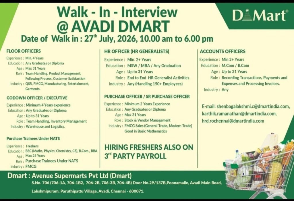 Walk in Interview