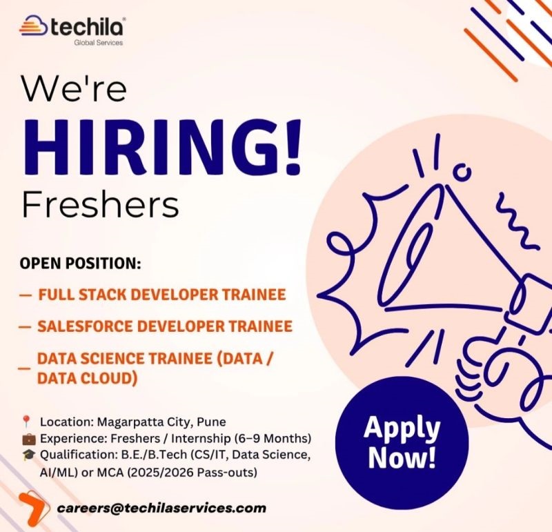 Walk in - freshers