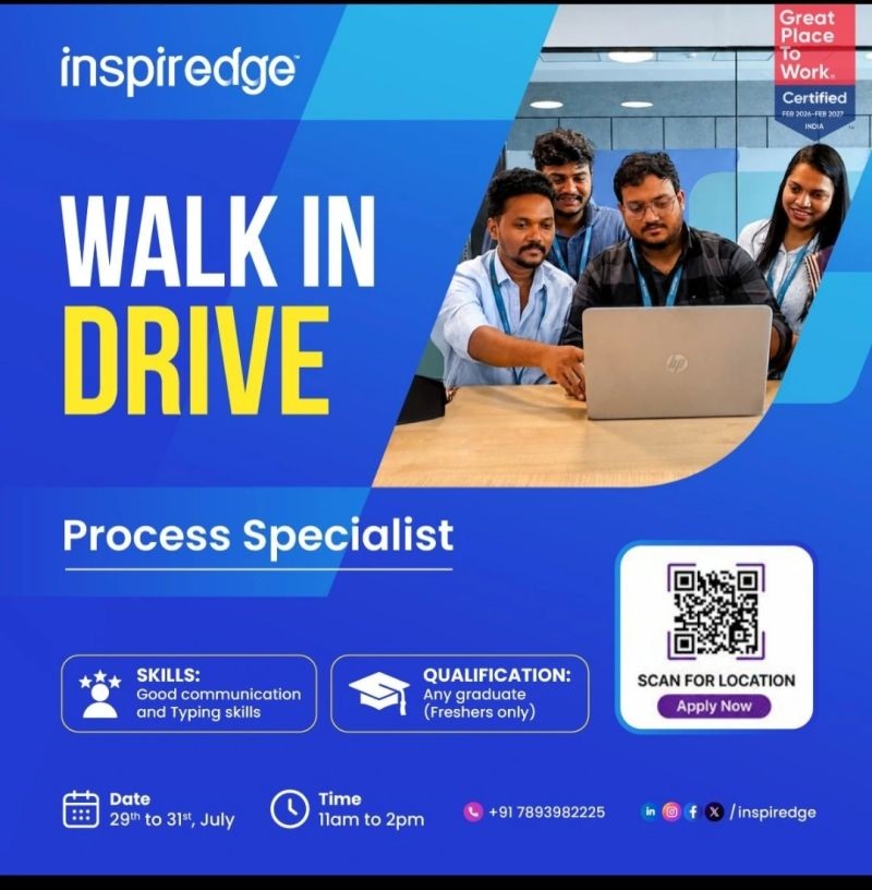 Walk in - freshers
