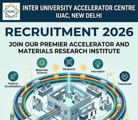 Direct Recruitment on Inter-University Accelerator Centre inter university accelerator centre recruitment 2026