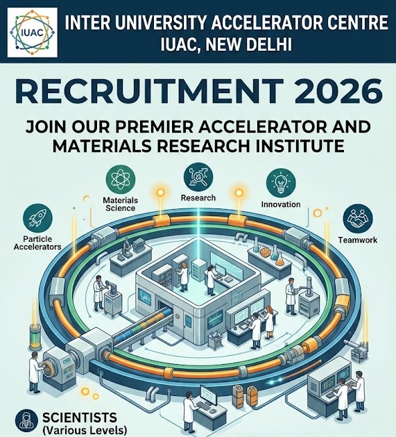 IUAC11 inter university accelerator centre recruitment 2026