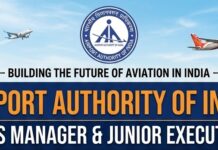 Airports Authority of India hiring Managers and junior executives Airport Authority of India Manager & Junior Executive Recruitment 2026