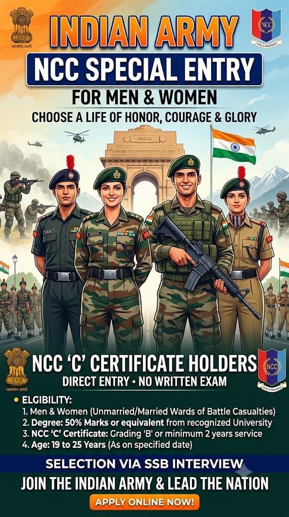 Indian Army NCC Special Entry Scheme