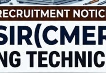 CSIR Hiring Technicians in Various trades!!! CSIR
