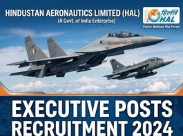 Hindustan Aeronautics Limited (HAL) Executive Posts Recruitment 2026 Hindustan Aeronautics Limited (HAL)
