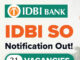 IDBI Specialist Officer (SO) Recruitment