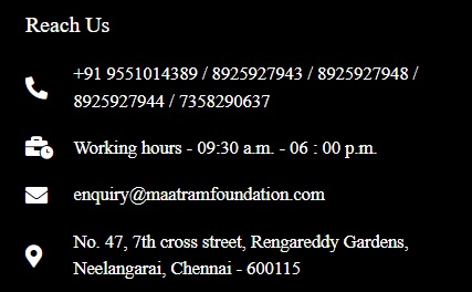 Maatram foundation contact