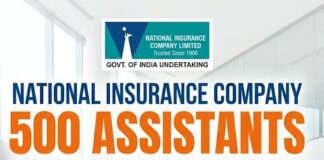 National Insurance Company Limited recruits Assistants National Insurance Company