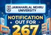 ஜவஹர்லால் நேரு பல்கலைக்கழகத்தில் வேலை JNU Notification - 267 Non Teaching Vacancy