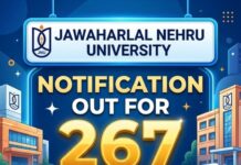 JNU Notification - 267 Non Teaching Vacancy