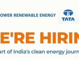 Tata Power Renewable Energy Limited – Walk in Opportunities Tata Power Renewable Energy Limited