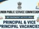 UPSC – Principal & Vice Principal Recruitment 2026 UPSC Principal & Vice Principal Recruitment