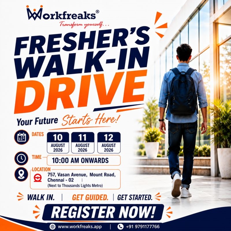 Freshers Walk in drive