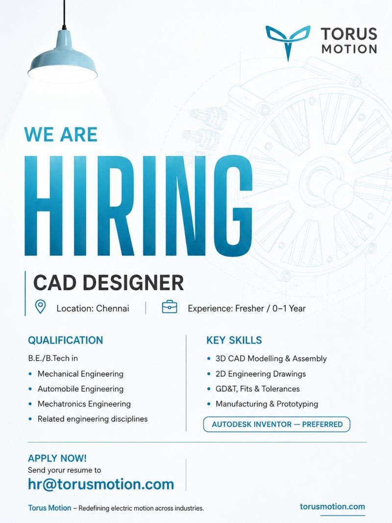 We are hiring CAD Designer