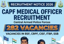ITBP Medical Officer Recruitment
