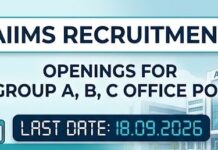 AIIMS recruits Group A,B,C posts AIIMS Recruitment