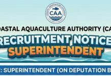 Coastal Aquaculture Authority Superintendent Recruitment 2026