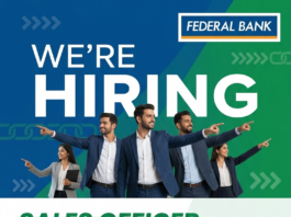 Federal Bank recruits Sales Officer! Federal Bank Hiring 2026: Sales Officer – Corporate