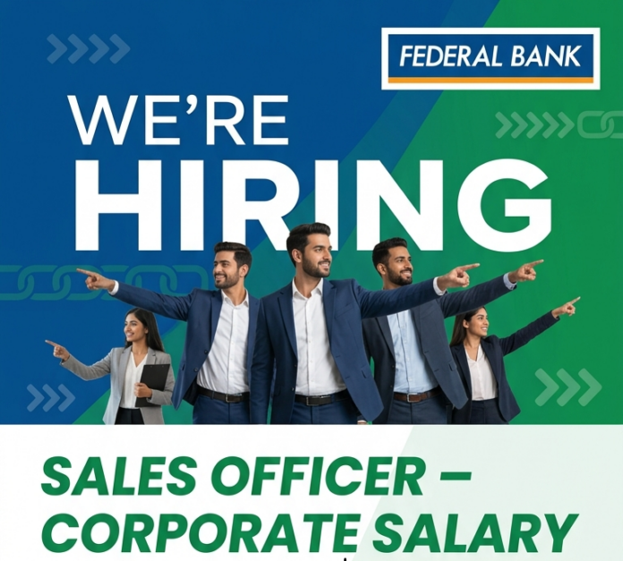 Federal Bank Hiring 2026: Sales Officer – Corporate