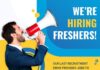Walk-in Opportunities for Freshers!!!