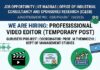 Professional Video Editor at IIT Madras