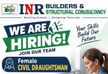 INR Builders hiring Female Civil Draughtsman!!!