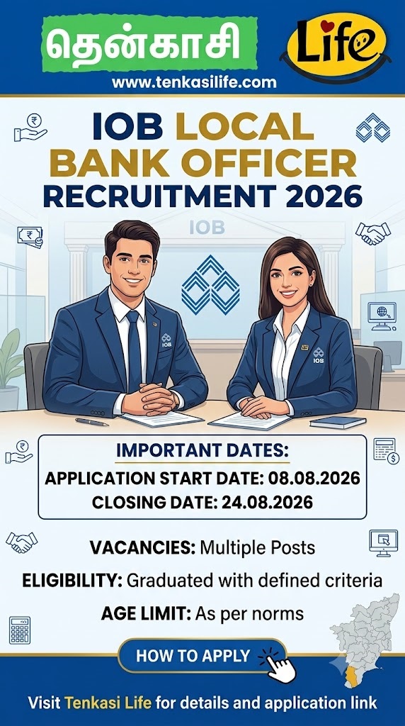 IOB Local Bank Officer Recruitment