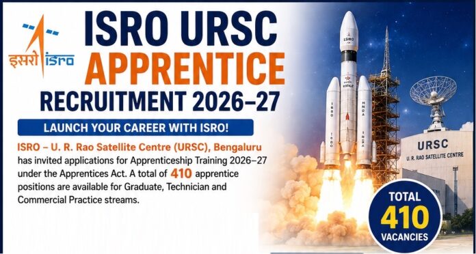 isro12 ISRO URSC Apprentice Recruitment 2026–27
