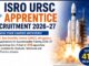 ISRO URSC Apprentice Recruitment 2026–27 ISRO URSC Apprentice Recruitment 2026–27