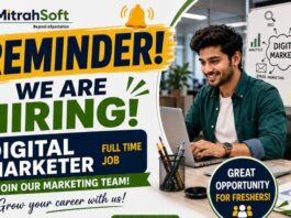 MitrahSoft Solutions hiring Digital Marketer