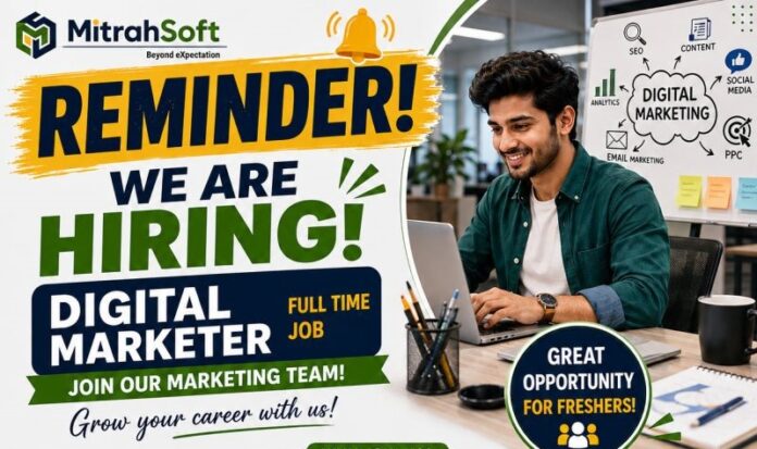 MitrahSoft Solutions hiring Digital Marketer