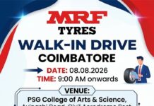 MRF Walk in Coimbatore