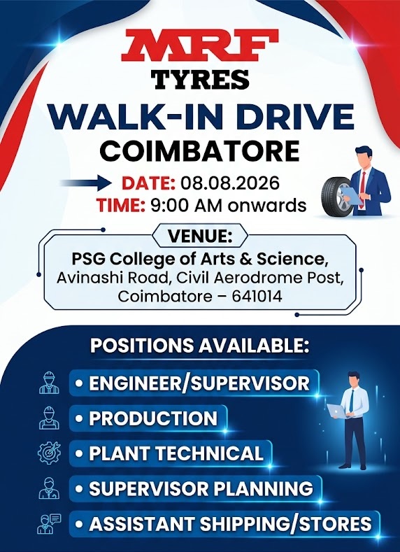 MRF Walk in Coimbatore