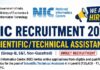 NIC Scientific/Technical Assistant-A Recruitment 2026! NIC Scientific/Technical Assistant-A Recruitment 2026