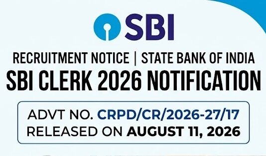 State Bank of India (SBI) Recruitment 2026 – Junior Associate SBI CLERK
