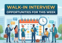 Walk in INterview Opportunity