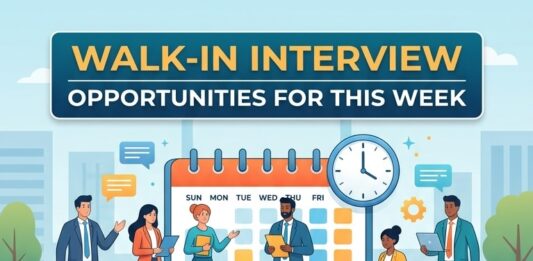 Walk in INterview Opportunity
