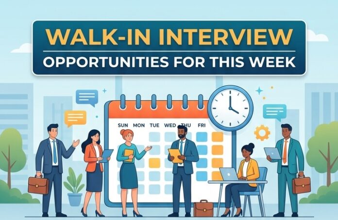 Walk in INterview Opportunity