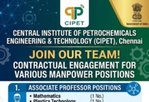 CIPET Recruitment 2026