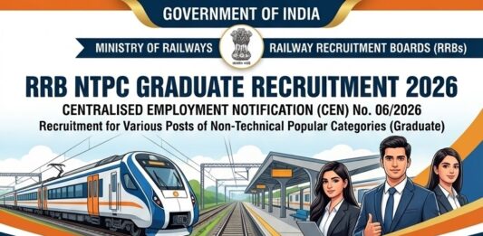 RRB NTPC Graduate Recruitment 2026