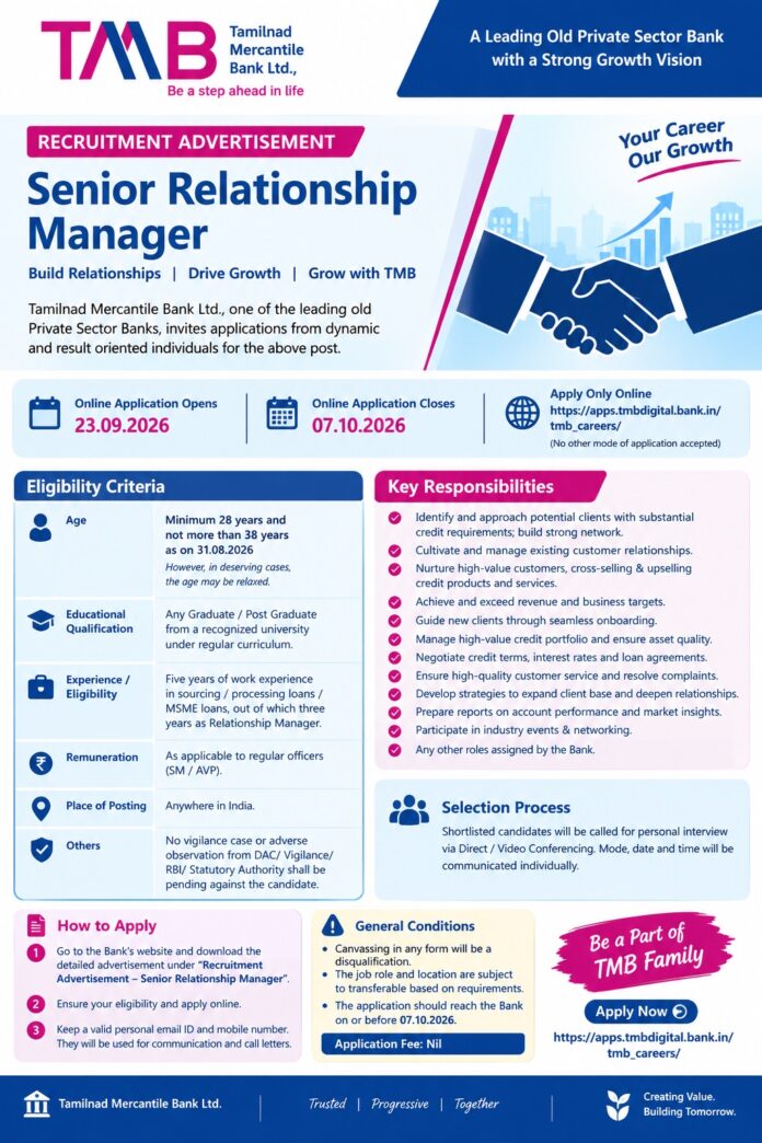 TMB Senior Relationship Manager