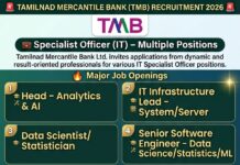 Tamilnad Mercantile Bank Recruitment 2026