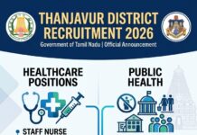 Job Recruitment Drive – Thanjavur District Job Recruitment Drive – Thanjavur District
