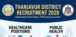 Job Recruitment Drive – Thanjavur District